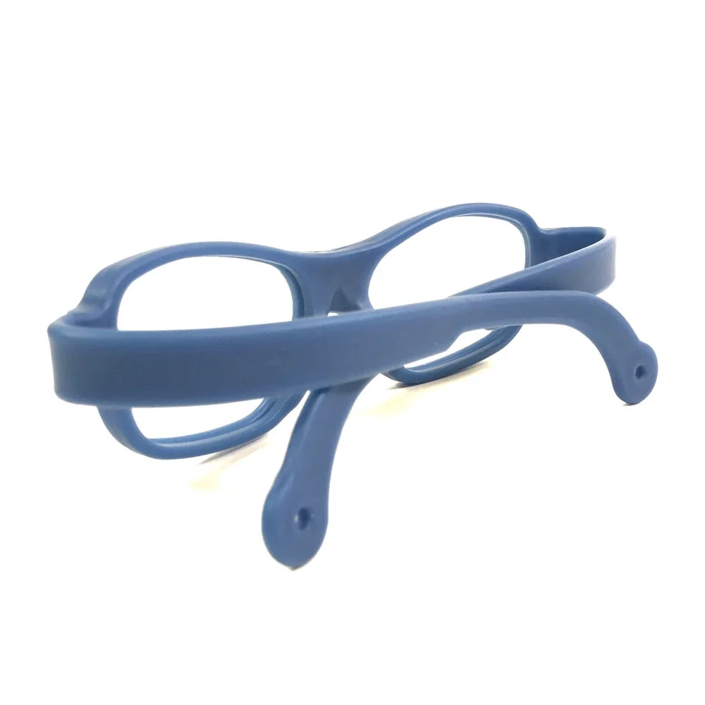 Solo Bambini Eyeglasses Frames SCOUTMASTER Blue Wrap Rubberized 55-22-135
